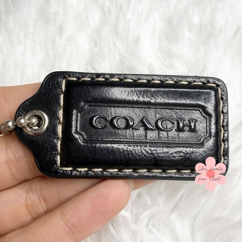 2” COACH Fob Bag Charm Hang tag Hangtag